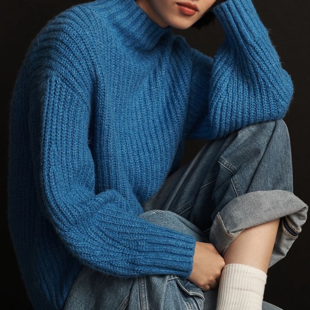 Anthropologie The Dakotah Oversized Turtleneck Sweater